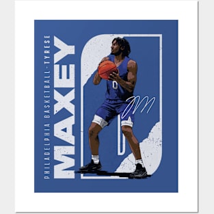 Tyrese Maxey Philadelphia Stretch Posters and Art